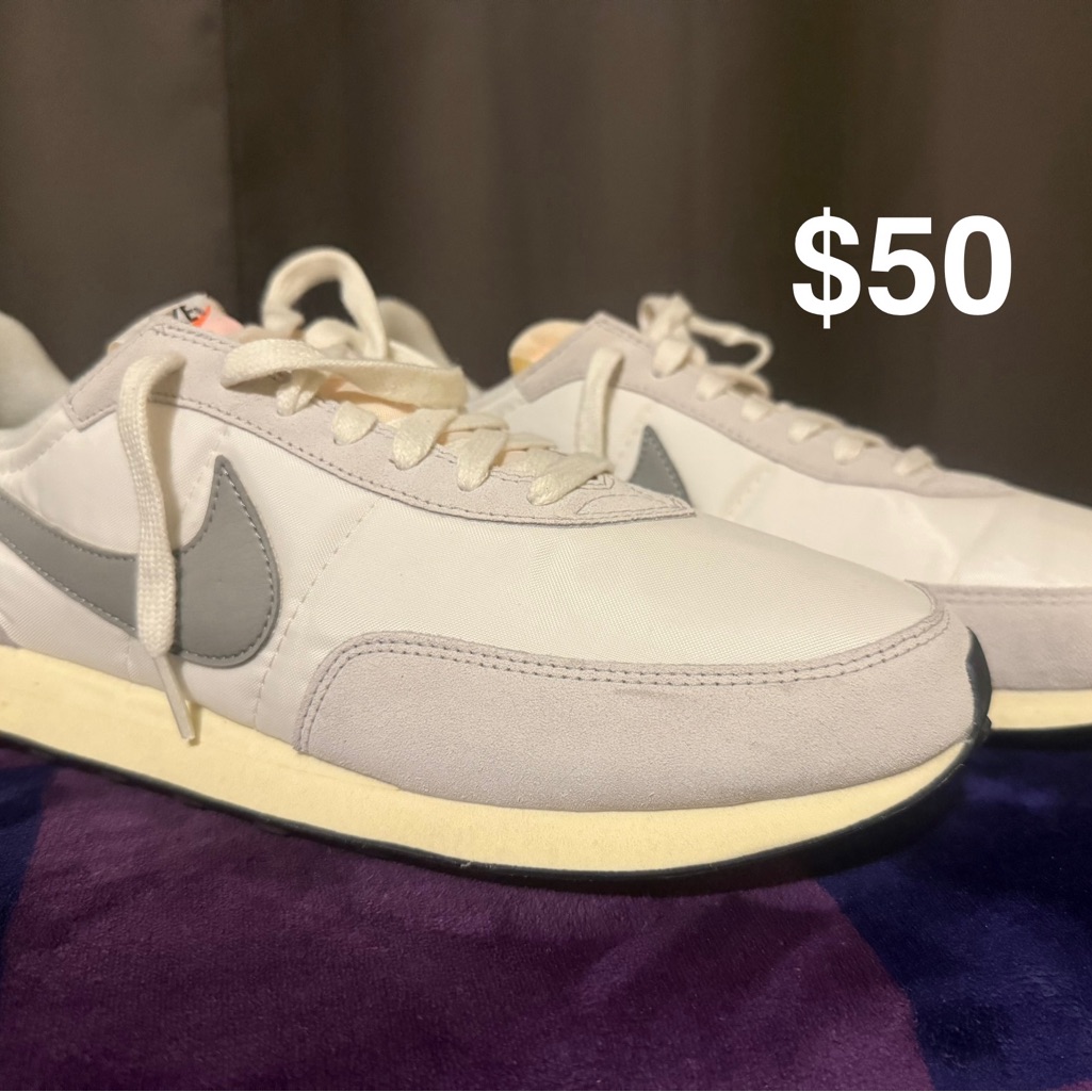 Nike White And Gray Men's Sneakers
